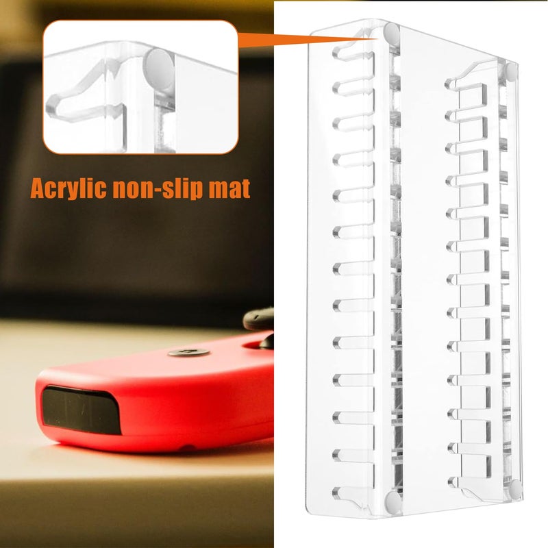 MINLI Clear Acrylic Nintendo Switch Game Case Holder & Storage - Organizer Stand for 12 Games, Protective Display Shelf （1pcs） - Image 3